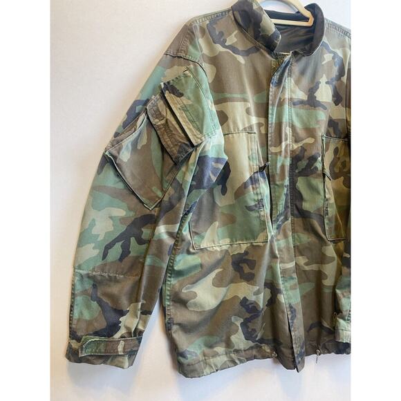 US Army Military Jacket Mens Medium Camo Chemical Protective Utility Field Co - Picture 2 of 12